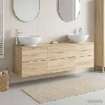 vidaXL Комплект мебели за баня 3 бр. Дъб сонома 161 x 44, 5 x 80 см (3405893)