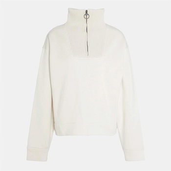 Barbour Блуза Barbour Fleur Half-Zip Sweatshirt - Ecru