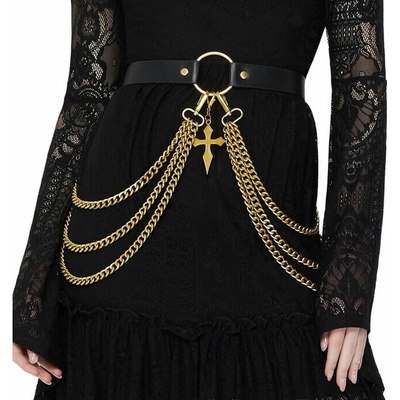 Killstar pásek Poised Opulence Black/Gold KSRA013917