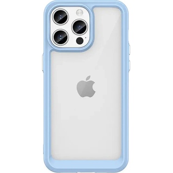 HQWear Кейс с гъвкава рамка HQWear Outer Space за iPhone 15 Pro, син (9145576279663)