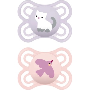 MAM Perfect 0+m, dbl box биберон Pink/ Purple 2 бр