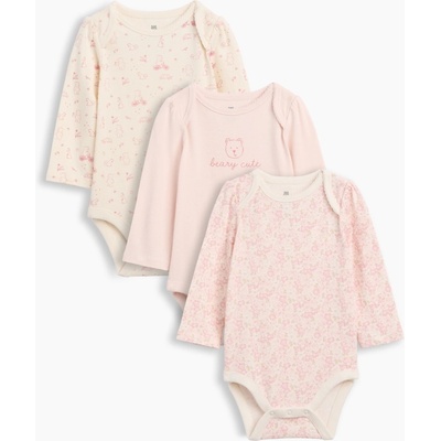 GAP Baby body Brannan Bear 3 ks Ružová