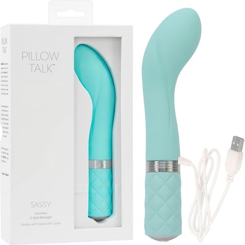 Pillow Talk Sassy - акумулаторен G-точков вибратор (тюркоаз)