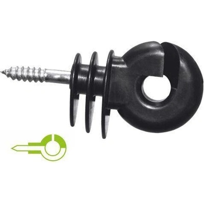 Kruhový izolátor BIG s kovovou výztuhou a vrutem 6 mm varianta 1 balení / 25 ks