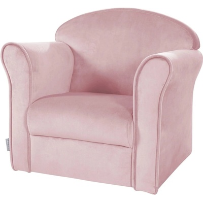Светлорозов кадифен бебешки стол Lil Sofa - Roba (450121MA)