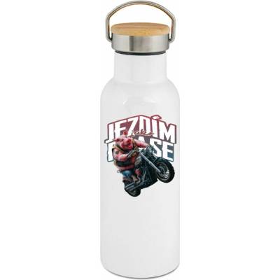 123TRIKO termoska Jezdím jak o Prase, motorkář, V3 500 ml