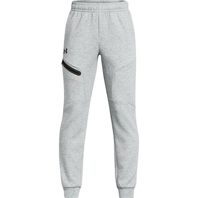 Under Armour UNSTOPPABLE FLEECE JOGGERS K sivé 1386689-011