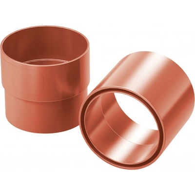 Gutta Aqua Plastová spojka zvodu 90 mm tehlovo červená