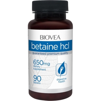 Biovea Betaine HCL, 650 mg, 90 таблетки, Biovea (4341)