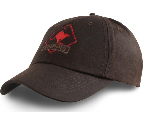 Austrálska Scippis Oilskin Cap hnedá