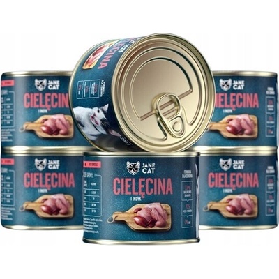 Jane Cat prémiová teľacie morka 6 x 200 g