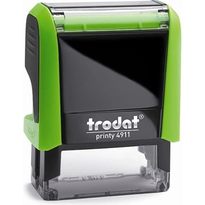 TRODAT Печат TRODAT Printy 4.0 4911 ябълковозелен корпус черен тампон 4911Z/F (4911Z/F)
