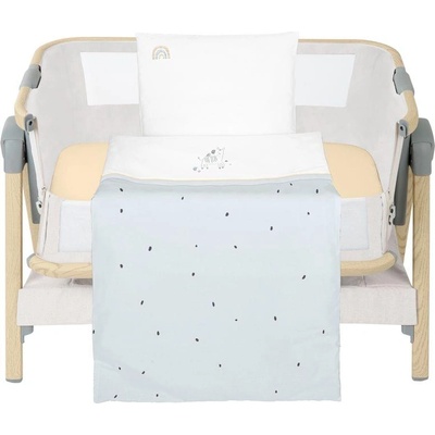 KikkaBoo Бебешки спален комплект за мини-кошара 3ч Stripy Friends (kikka-41101030189)