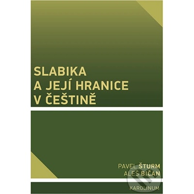Slabika a její hranice v češtině - Pavel Šturm, Aleš Bičan