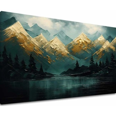 Moderný nástenný obraz Hory zapadajúceho slnka - PREMIUM ART - 60x90 cm