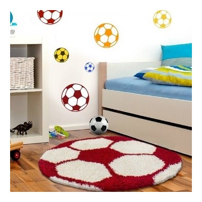 Vopi Fun shaggy 6001 red kulatý