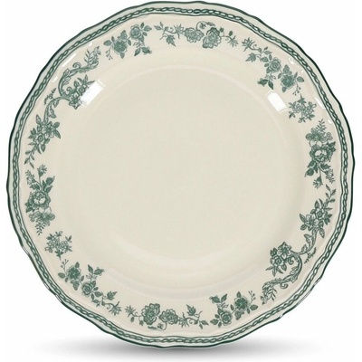 Zelený/slonovinový dezertný porcelánový tanier 21,5 cm Cyril S|P Collection