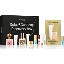 Beauty Discovery Box Notino Mint Oil Lip Plumper 2,4 + Blueberry Nutri-Tint & Bergamot Glow Primer 0,6 + Bergamot Glow Primer 3,5 + Q by Dolce&Gabbana EDP Intense parfumovaná voda 1,5 ml + Dolce&Gabba