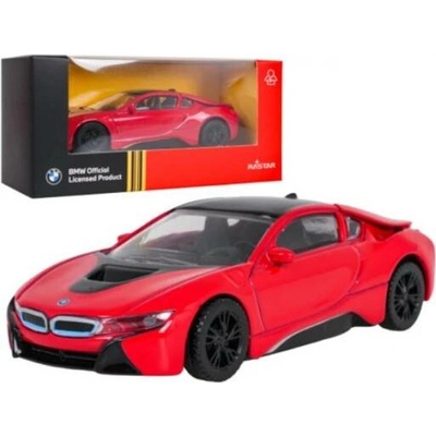 Rastar BMW i8 1:43 červený