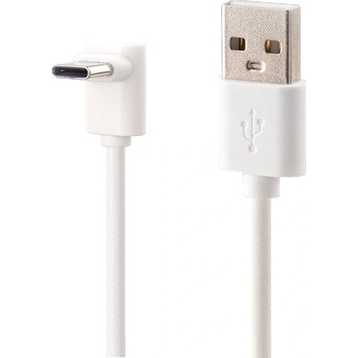 PremiumCord KU31CZE05W USB C-USB A zahnutý 50cm bílý