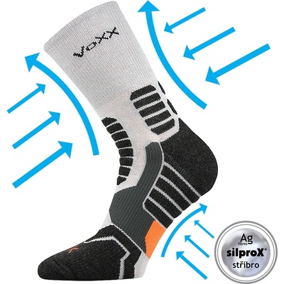 VoXX RONIN sportovní ponožky sv šedá