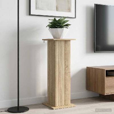 vidaXL Стойка за растения Дъб сонома 30, 5 x 30 x 80, 5 см (899766)