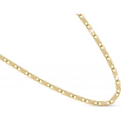 Biju Pozlacený řetízek 14k zlatem - spojená zrna 3001873-4