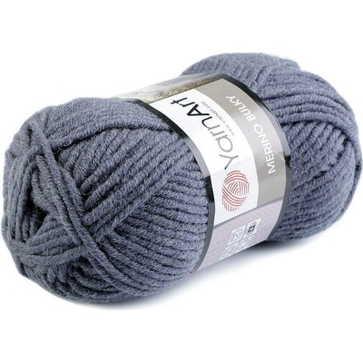 Pletací příze Merino bulky 100 g Varianta: 7 (3864) modrošedá, Balení: 1 ks 42110/79188/190319