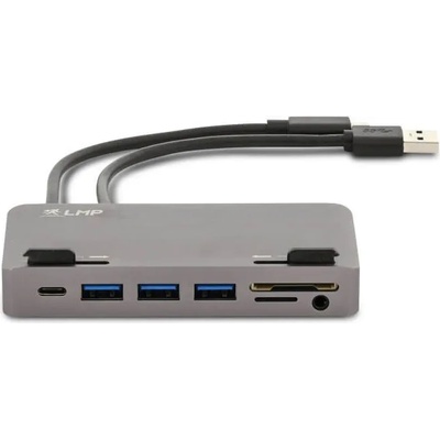 LMP Мултифункционален хъб за свързване на допълнителна периферия за iMac с USB-C - LMP Attach Hub (тъмносив) (18625)