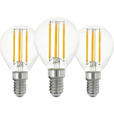 Eglo LED žárovka E14 P45 7W 806lm 2700K 45 x 78 mm čirá 3 ks