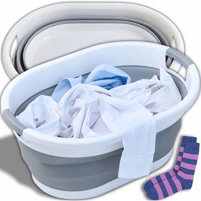 HomePRO Silikonový skládací koš na prádlo silikonová vanička 25L – Zboží Dáma