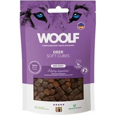 WOOLF pochoutka Soft Cubes Deer 100 g