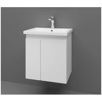 GERA МЕБЕЛ ЗА БАНЯ С УМИВАЛНИК КАМИ 2 50х58х40см КОНЗОЛЕН БЯЛ