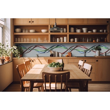 DIMEX ART s. r. o Фототапет за кухня - искряща вълна 420 x 60 см