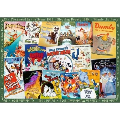 RAVENSBURGER Disney Vintage plagáty 1000 dielov