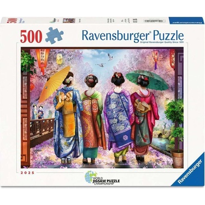 Ravensburger Пъзел Ravensburger от 500 части - Цъфтяща Алея (12001702)