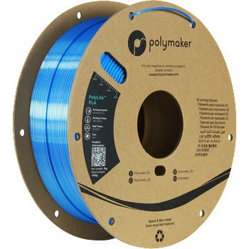 Polymaker PolyLite Dual Silk PLA Beluga Silver-Blue - 1, 75 mm / 1000 g (PA03024)