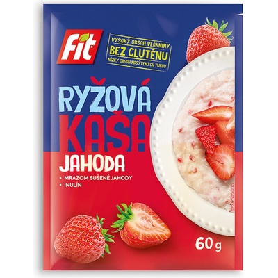 Fit Ryžová kaša Jahoda 60 g