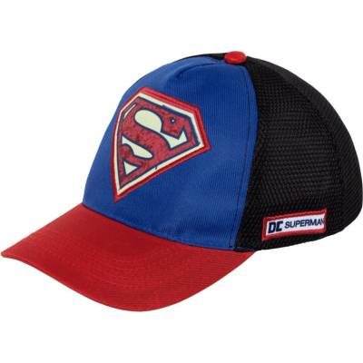 Arditex ДЕТСКА ШАПКА С КОЗИРКА, МРЕЖА И БРОДЕРИЯ superman 51/54