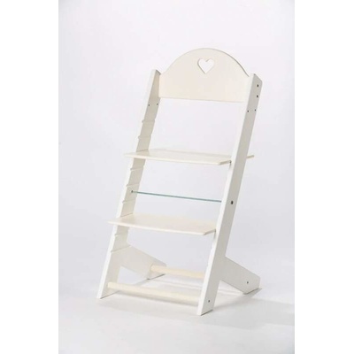 Lucas Wood Style rostoucí židle Mixle bílá/béžová