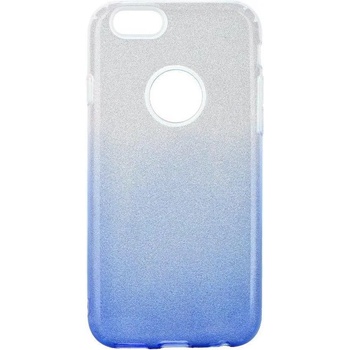 Forcell Блестящ Силиконов Калъф за iPhone 6/6s, FORCELL Shining Case, Сребро/Син (5901737888679)