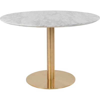 House Nordic Кръгла маса за хранене с мраморен плот ø 110 cm Bolzano - House Nordic (2201142)