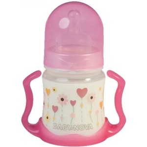 Baby-Nova Baby Nova Пластмасово шише 150 мл. , розово - baby