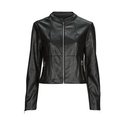 Only Vics Leather Jacket OTW černá