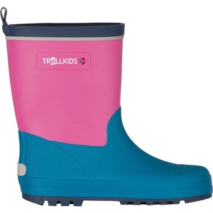 Trollkids Детски гумени ботуши Trollkids Kid's Lysefjord Rubber Boots Wellington boots - Light Magenta / Dark Turquoise / Madeira Blue - размер 24 (EU) (731-0108-0611)
