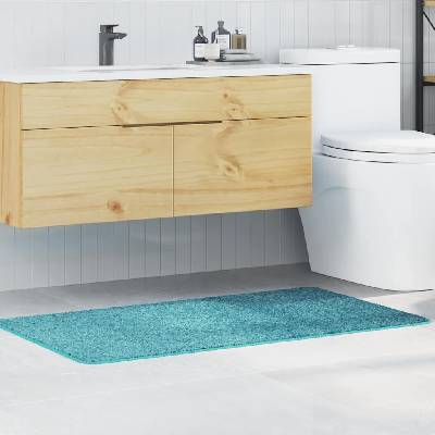vidaXL Килимче за баня с антихлъзгаща повърхност Тюркоаз 70 x 120 cm (4019850)