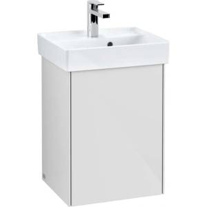 Villeroy & Boch Collaro - Шкафче за умивалник, 41x55x34 см, 1 врата, панти отляво, Glossy White C00500DH (C00500DH)