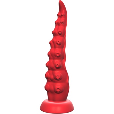 Monster Fuck Вибриращ октопод с дистанционно управление и вендузи (червен)