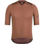 Rapha Мъжка фланелка с къс ръкав за колоездене Rapha Pro Team Training Jersey Cycling jersey - Chestnut Brown / Walnut Brown (056-4403-0212)