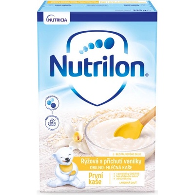Nutrilon obilno-mliečna Prvá ryžová s príchuťou vanilky 225 g